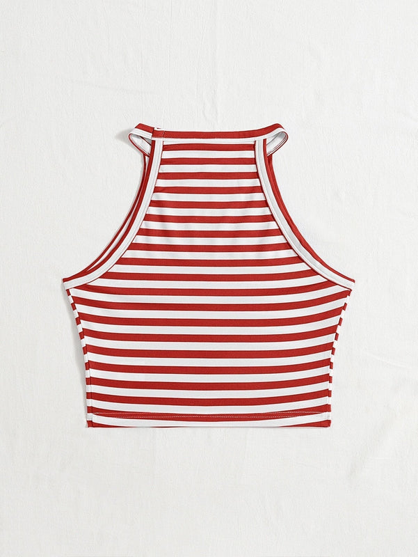 EZwear Top halter de rayas