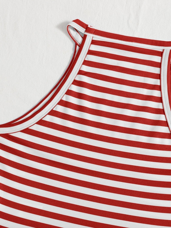 EZwear Top halter de rayas