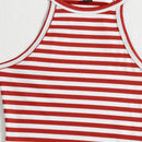 EZwear Top halter de rayas