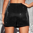 BAE Skort bajo cruzado brillante