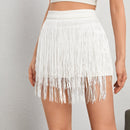 SXY Shorts bajo con fleco sin cinturon