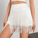 SXY Shorts bajo con fleco sin cinturon