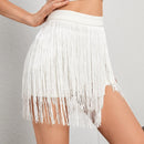 SXY Shorts bajo con fleco sin cinturon