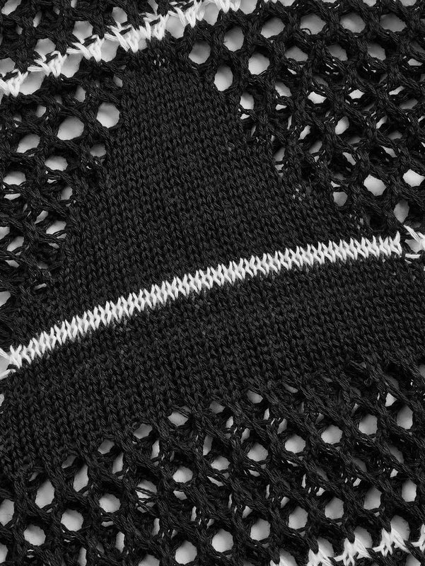 Jersey con abertura de hombros caidos