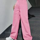 EZwear Jeans tipo boyfriend con bolsillo oblicuo de talle alto