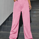 EZwear Jeans tipo boyfriend con bolsillo oblicuo de talle alto