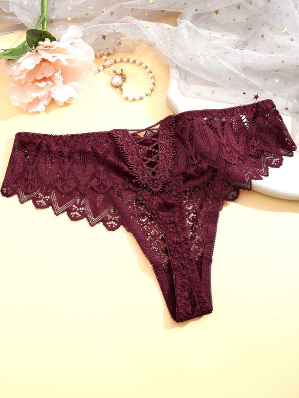FINETOO Bragas con encaje floral