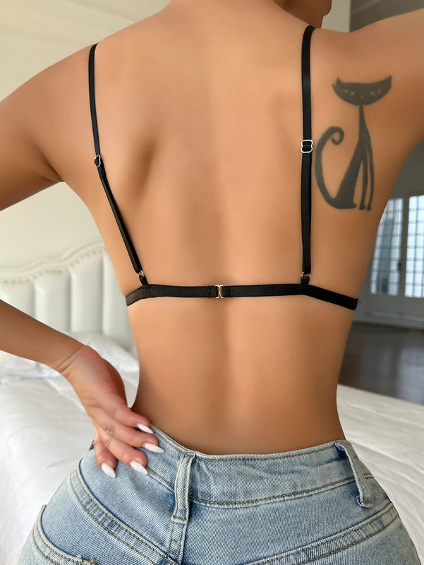 Brasier de unicolor y sujetador sin aros para mujeres