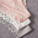 Conjunto De Lenceria Con Encaje Y Panty, 3 Unidades Por Paquete