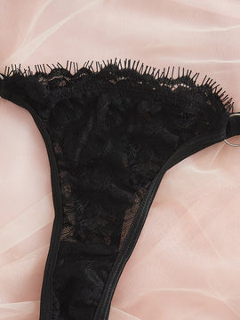 Conjunto De 2 Piezas De Ropa Interior De Encaje Para Mujeres (con Varilla)