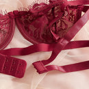 Conjunto De 2 Piezas De Ropa Interior De Encaje Para Mujeres (con Varilla)