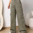 EZwear Jeans con bolsillo con solapa de pierna ancha