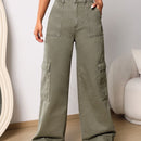 EZwear Jeans con bolsillo con solapa de pierna ancha