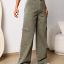 EZwear Jeans con bolsillo con solapa de pierna ancha