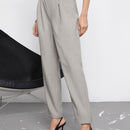 Bizwear pantalones de talle alto con diseno de cadena ropa de trabajo