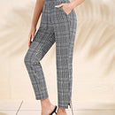 Emery rose pantalones con estampado de pata de gallo crop