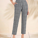 Emery rose pantalones con estampado de pata de gallo crop