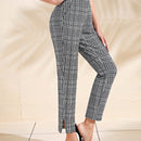 Emery rose pantalones con estampado de pata de gallo crop