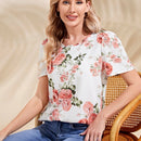 EMERY ROSE Blusa con estampado floral de manga farol