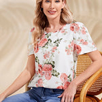 EMERY ROSE Blusa con estampado floral de manga farol