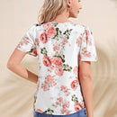 EMERY ROSE Blusa con estampado floral de manga farol