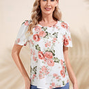 EMERY ROSE Blusa con estampado floral de manga farol