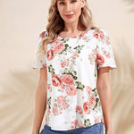 EMERY ROSE Blusa con estampado floral de manga farol