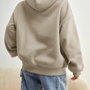Ezwear sudadera informal con capucha y bolsillo con estampado de letras, para otono/invierno