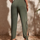 VCAY Pantalones con abertura bajo con nudo
