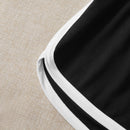 EZwear Shorts de cintura con cinta con letra ribete en contraste