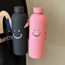 Botella de agua de acero inoxidable con tapa segura, 1 unidad, lavado a mano, reutilizable y multifuncional para hombres, mujeres, estudiantes y oficina, portátil para viajes y uso en vehículos, termo aislante no eléctrico