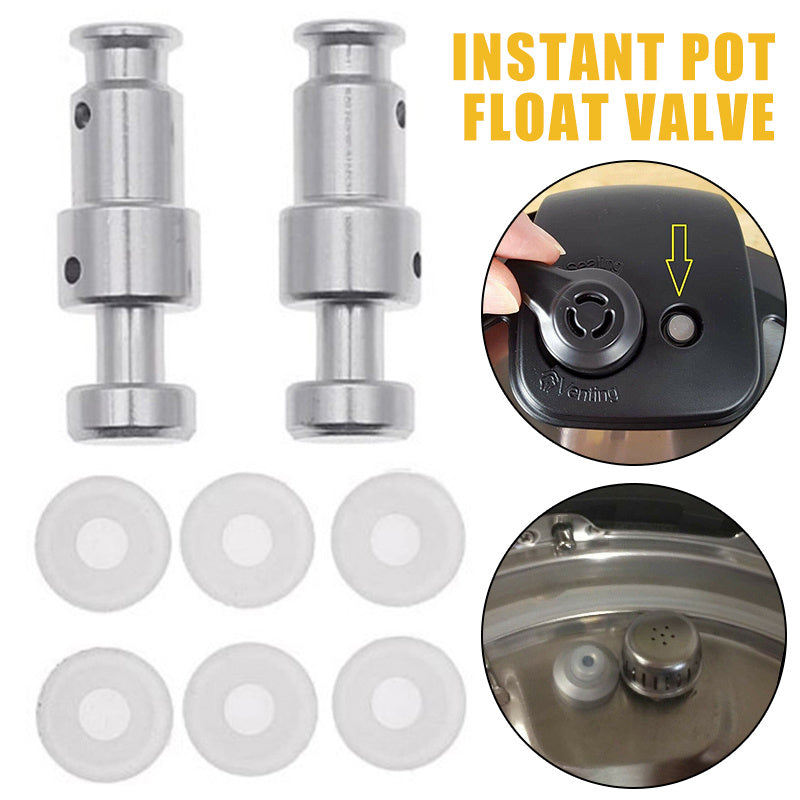 1 paquete/2 paquetes, sello de válvula flotante para piezas de repuesto de olla instantánea con junta selladora, se adapta a Duo 3, 5, 6 Qt, Duo Plus 3, 6 Qt, Ultra 3, 6, 8 Qt, Lux 3 Qt