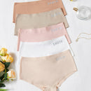 5 piezas Bragas con estampado de letra invisible