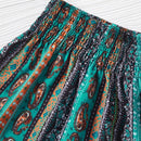 VCAY Shorts con estampado de paisley de cintura fruncido
