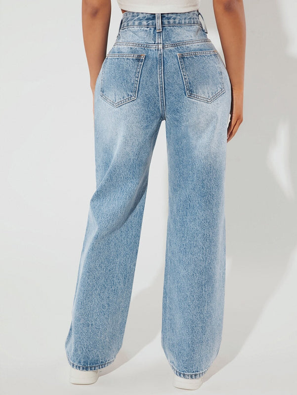PETITE Jeans con bolsillo oblicuo de pierna ancha