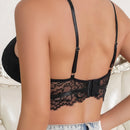 Ropa Interior De Sujetador Con Tirantes Y Aros De Encaje Floral