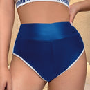 SXY Shorts unido en contraste PU