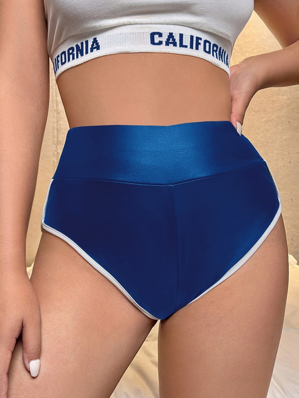 SXY Shorts unido en contraste PU