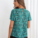 Clasi Blusa con estampado de manga mariposa