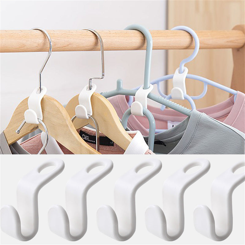 5 Ganchos Para Colgar Ropa, Ganchos Para Ropa En Cascada Para Trabajo Pesado, Ahorro De Espacio, Ganchos De Conexión En Cascada Para Ropa, Accesorios De Armario.