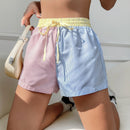 EZwear Shorts con estampado de rayas de cintura con cordon
