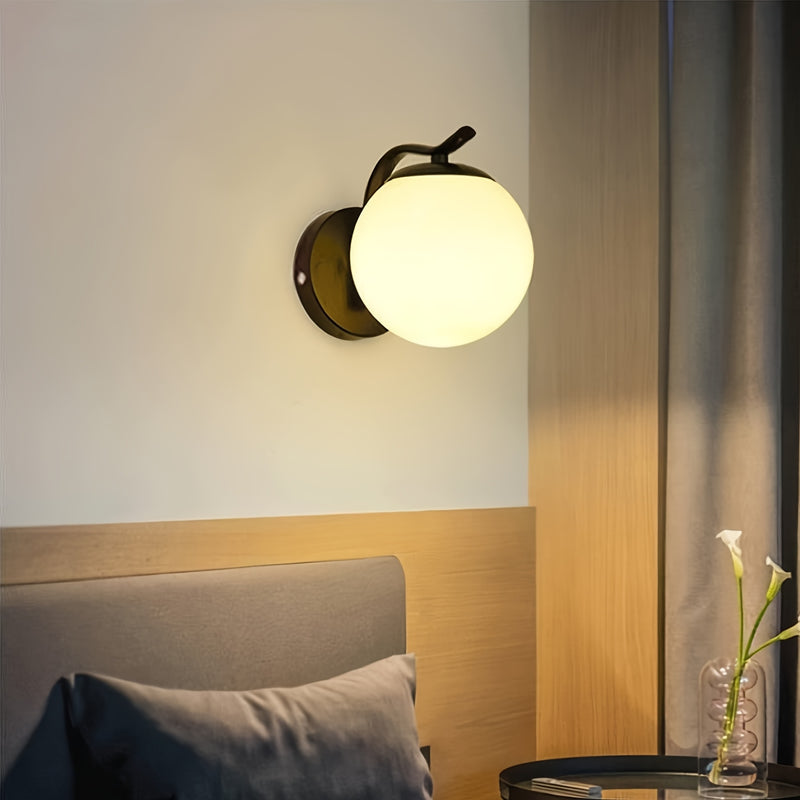 Luz de pared LED moderna con acabado metálico elegante - Montaje semienterrado, cableado, no necesita batería, ideal para dormitorio, sala de estar, pasillo y escalera, iluminación de dormitorio | Lámpara metálica elegante | Lámpara LED cableada, luces L