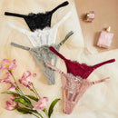 Underwear&sleepwear basics 5 paquete de ropa interior de encaje floral con lazo en la parte delantera