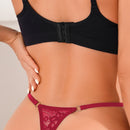 Lenceria Con Liga Y Tanga De Encaje Floral