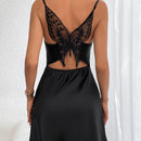 Prive Vestido de tirantes con mariposa aplique de espalda abierta