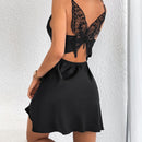 Prive Vestido de tirantes con mariposa aplique de espalda abierta