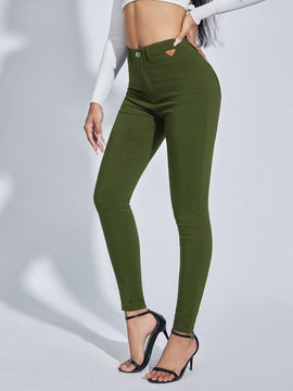 Essnce Pantalones ajustados cortos solidos
