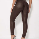 Prive Pantalones ajustados solidos de cintura alta para mujer primavera verano