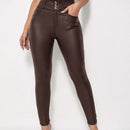 Prive Pantalones ajustados solidos de cintura alta para mujer primavera verano