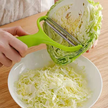 Ralladores de repollo morado y azul - Cuchillo pelador de boca ancha para triturar y pelar fácilmente las verduras del jardín Accesorios de cocina
